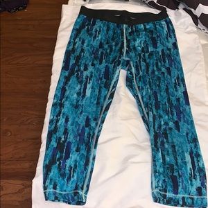 Blue, quick dry, workout pants